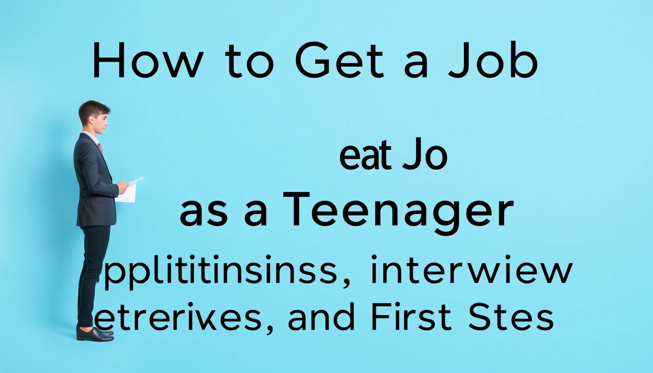 How to Get a Job as a Teenager: Applications, Interviews, and First Steps