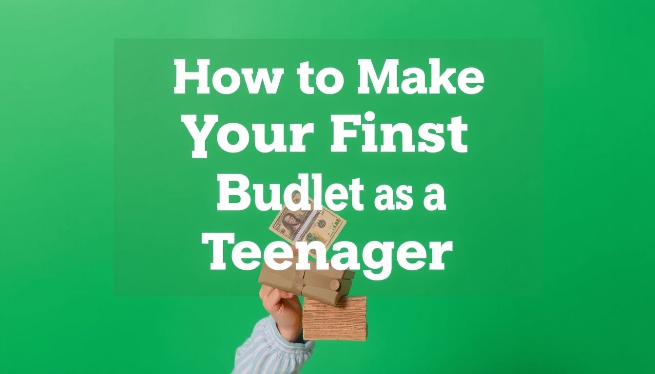 How to Make Your First Budget as a Teenager