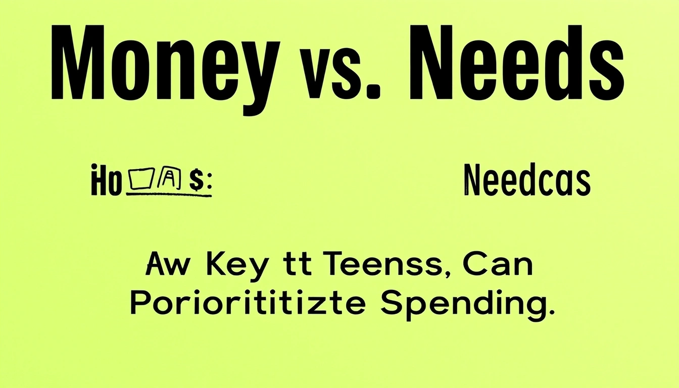 Money vs. Needs vs. Wants: How Teens Can Prioritize Spending