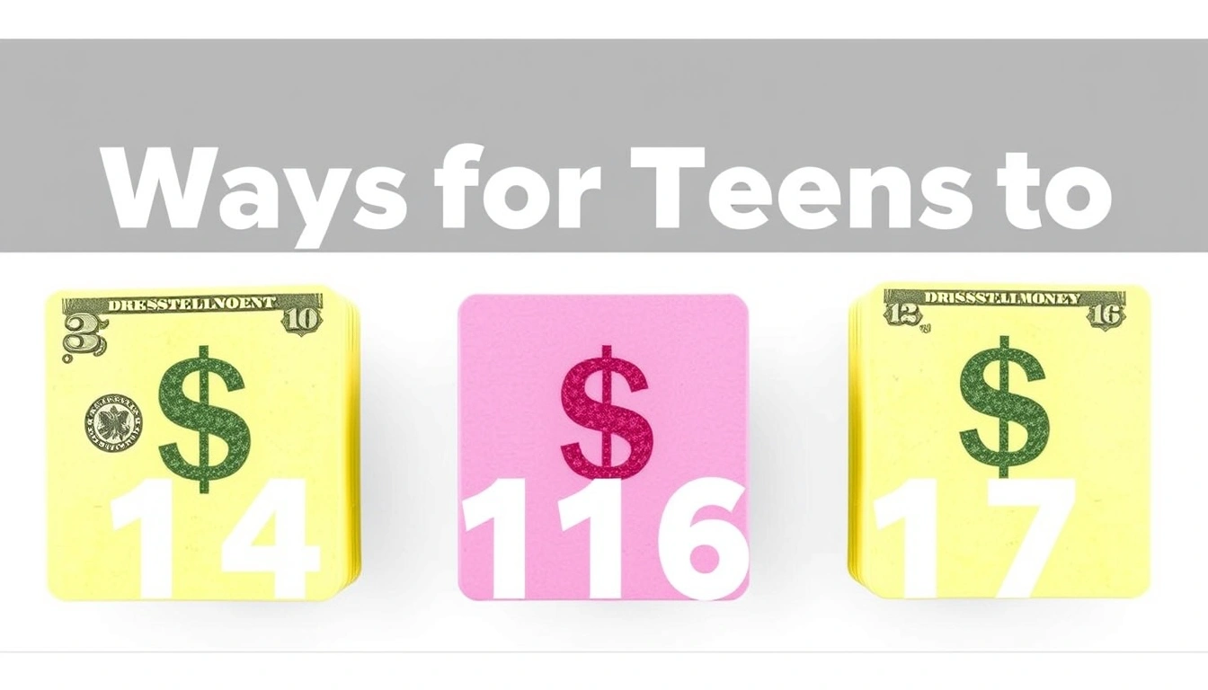 Ways for Teens to Make Money at 14, 15, 16, and 17