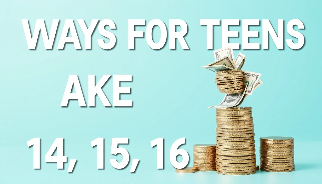 Ways for Teens to Make Money at 14, 15, 16, and 17