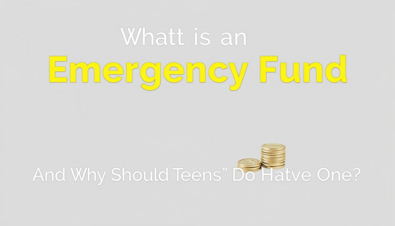 What Is an Emergency Fund and Why Should Teens Have One? What Is an Emergency Fund and Why Should Teens Have One?